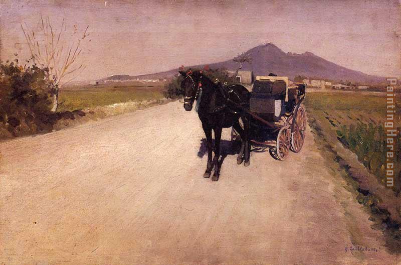 A Road Near Naples painting - Gustave Caillebotte A Road Near Naples art painting
